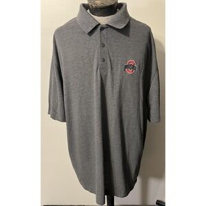 Ohio State Buckeyes Polo Shirt Mens‎ 3XL Gray NCAA Football Cutter & Buck CB